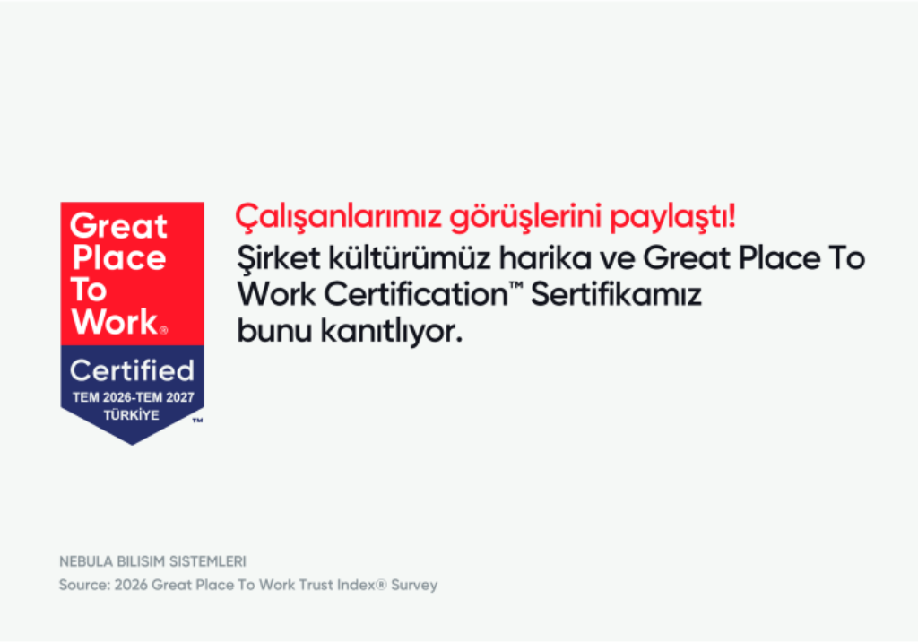 Çalışanlarımız referansı ile yapılan anketler sonucunda Great Place to Work ödülüne layık görüldük!